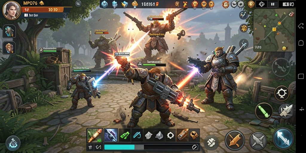 Tampilan gameplay menarik di MPO76 dengan taktik pertempuran yang mendebarkan.