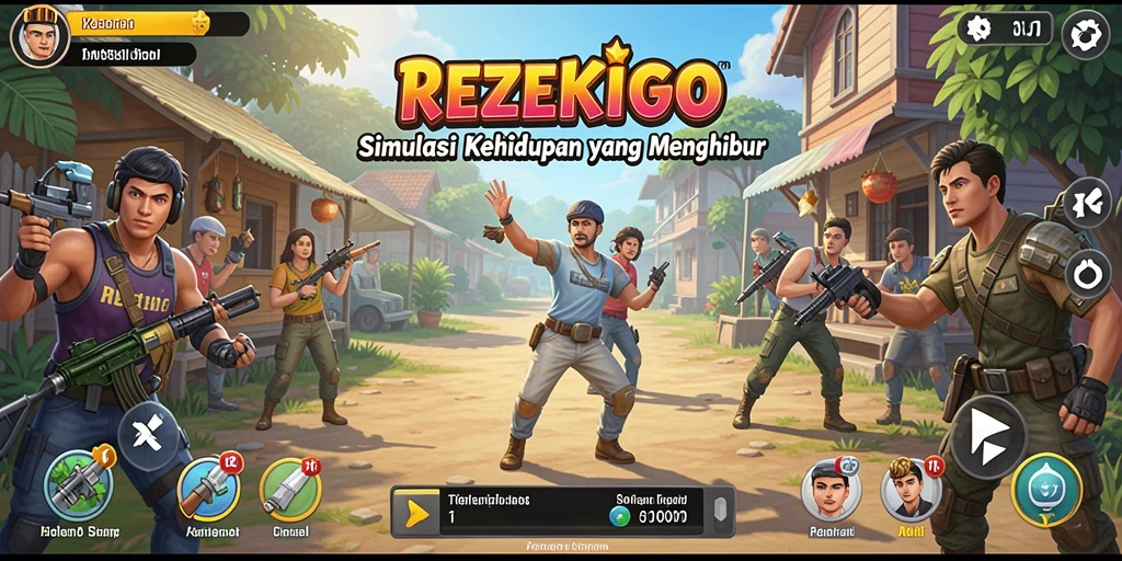 Tampilan gameplay REZEKIGO yang menarik dan interaktif.