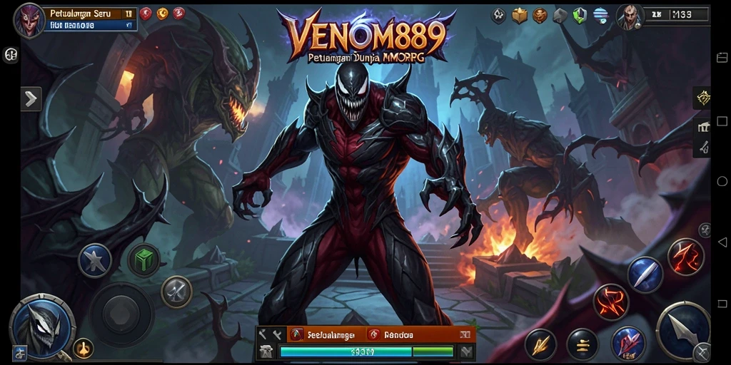 Tampilan gameplay menarik dalam dunia MMORPG VENOM889.